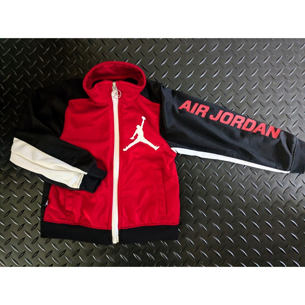 Air Jordan Kids Red and Black Jacket
